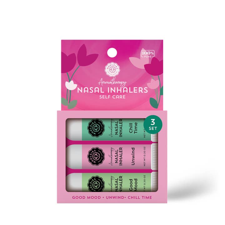 Woolzies - Wholesale Aromatherapy Inhaler - Self Care Set Of 3 Nasal Inhalers