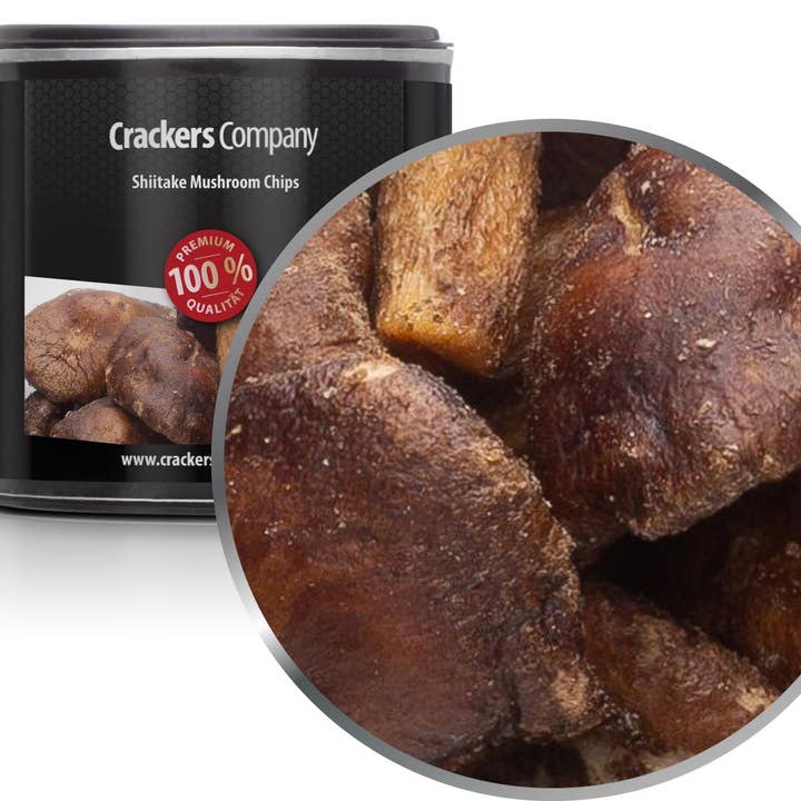 Shiitake Mushroom Chips. VPE mit 36 Stk. u. 30g Inhalt je St für den Großhandel von CrackersCompany