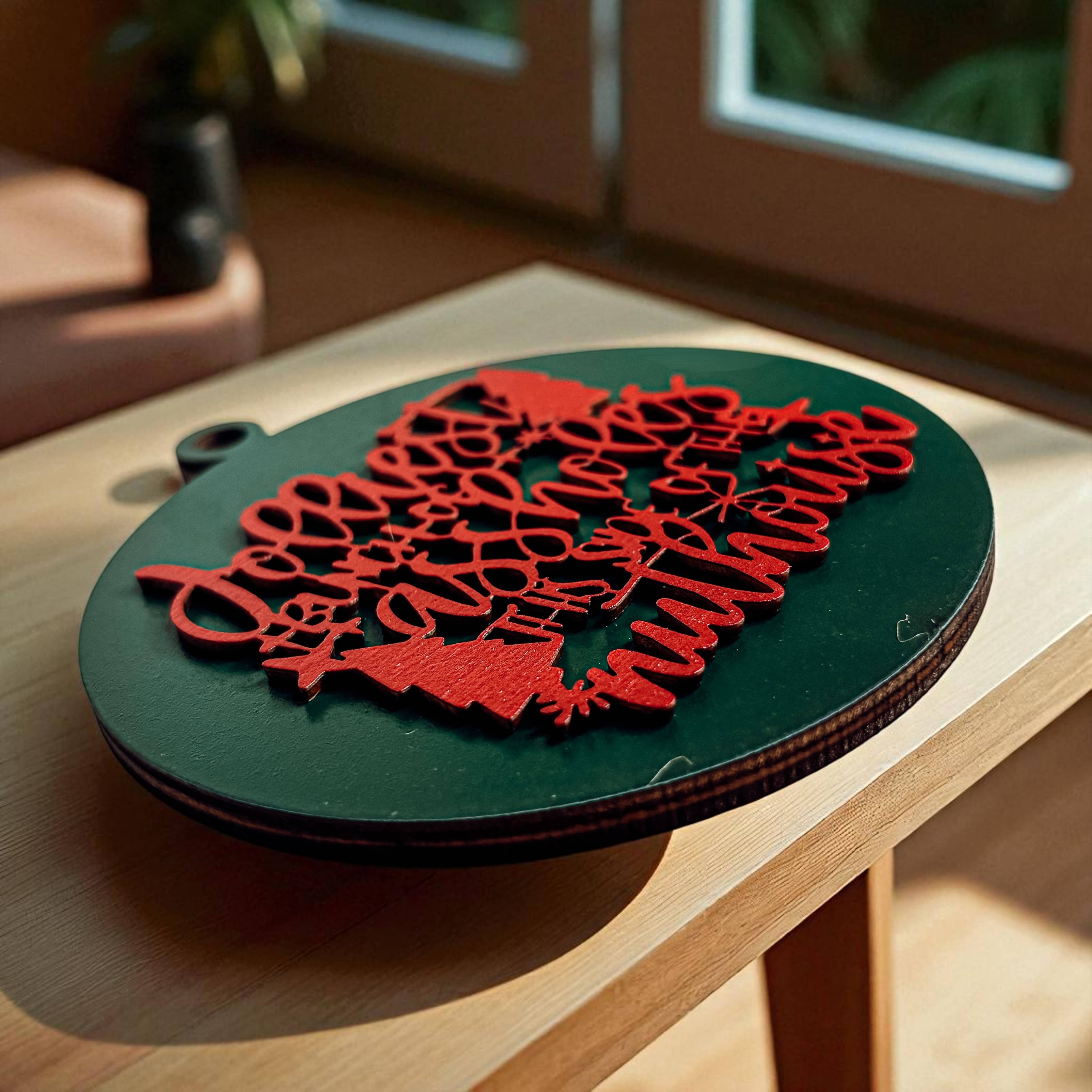 Gia Roma - Wholesale Ornament - Hanging Christmas Decor + Handmade Wooden Ornament Funny132