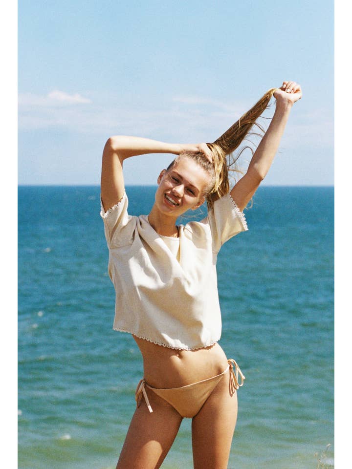 merritt charles - Wholesale Blouse – Women’s - Magnolia Blouse - Sand3