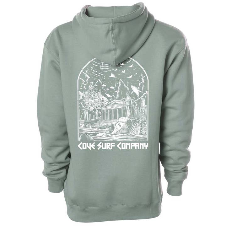 Atlantis Hoodie - Sage Green for wholesale by Cove