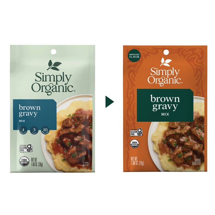 Simply Organic - Wholesale Dried Spice Mix - Brown Gravy Mix, Certified Organic, Gluten-Free, 1 Oz9