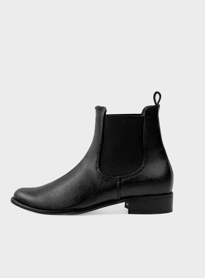 Chelsea Black Vegea Boots for wholesale by Bohema Clothing