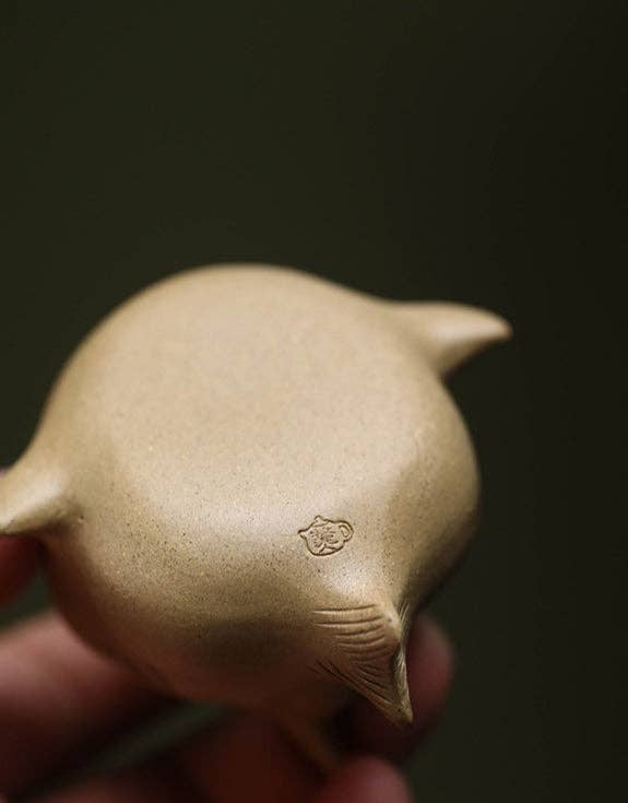 Gohobi （We cover U.S. import duties） - Vendita all'ingrosso Statuette decorative - Gohobi, decorazione da tè in ceramica fatta a mano in argilla YiXing, motivo: squalo10