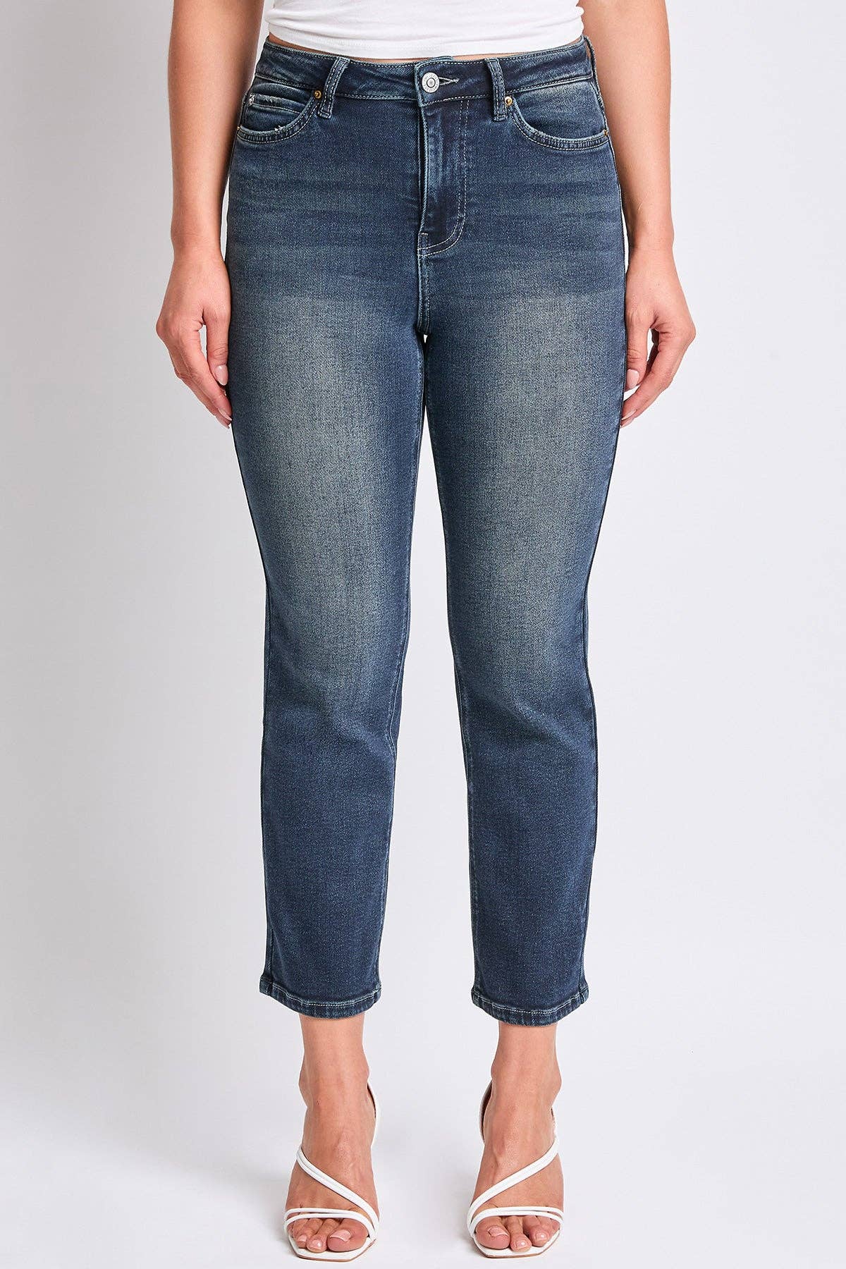 YMI - Wholesale Jeans - Women's - Luxe High Rise Vintage Stretch Straight Leg Jeans-P02716016
