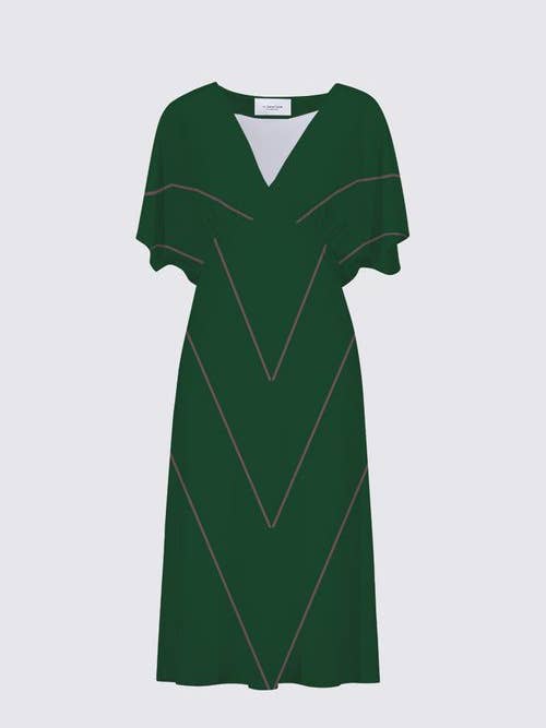 Triple V Sarah V-Neck Dress for wholesale by Frank Chesley