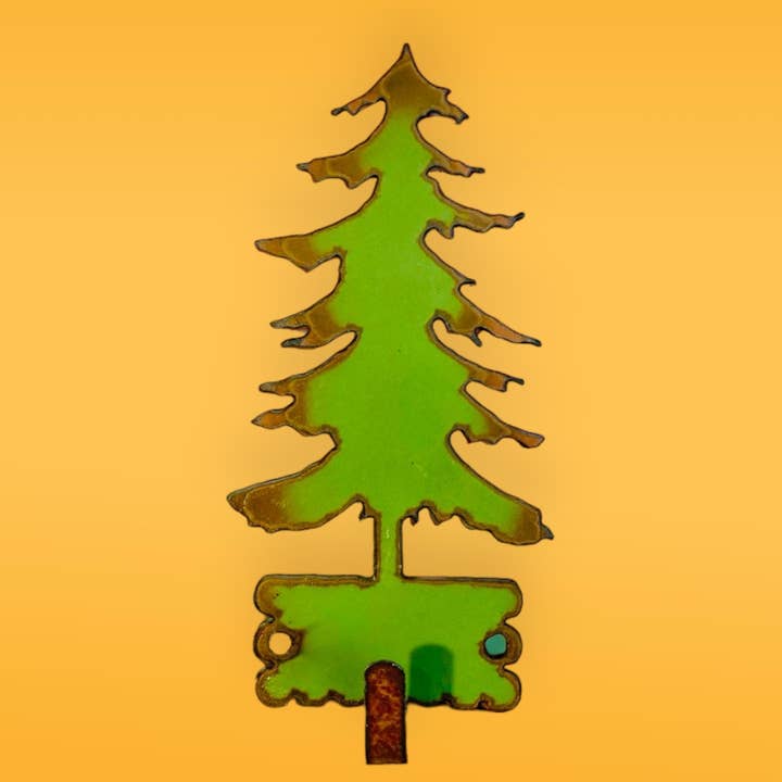 Tree Hook Lodge, organizzazione da parete, in metallo riciclato, decorazione lacustre per la vendita all'ingrosso da parte di Iron Jewel