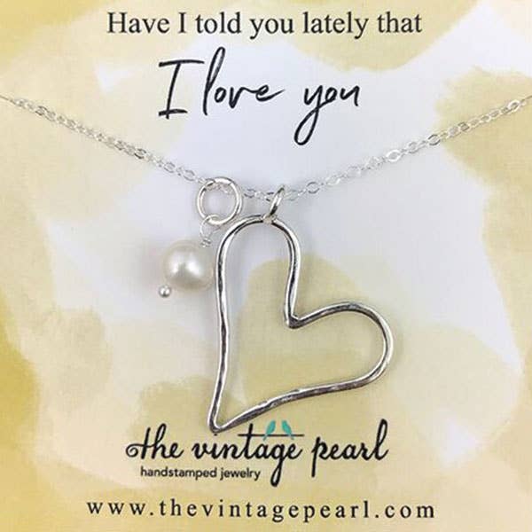 Je t'ai dit dernièrement que je t'aime (argent sterling) pour la vente par The Vintage Pearl