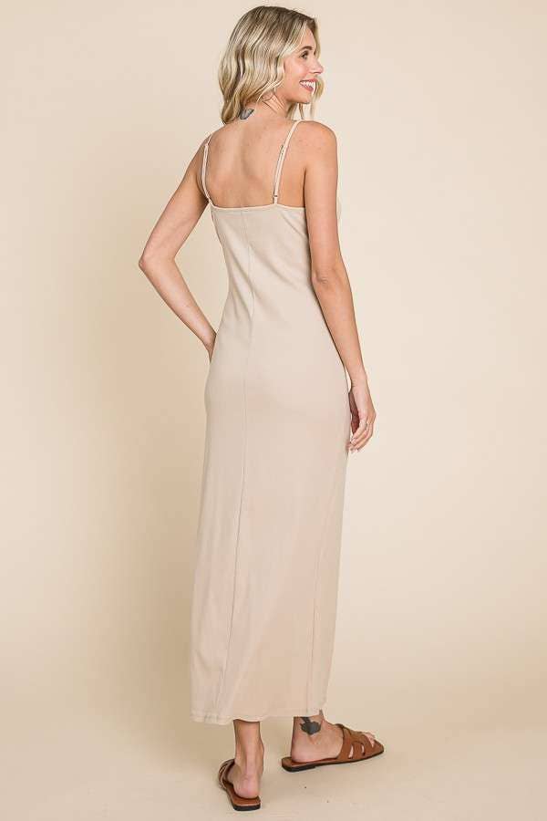 Culture Code – wholesale Dress – Women's – CRD1615 - SOLID SPAGHETTI STRAP MAXI SLIP DRESS3