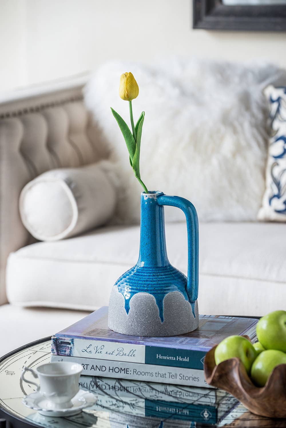 A&B Home Group Inc. - Wholesale Vase - 6x6x9" Cobalt Cloud Ceramic Jug5