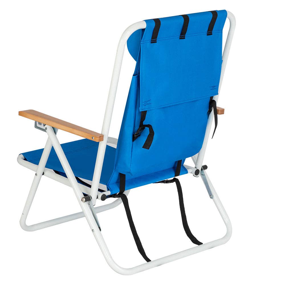 Backpack Beach Chair Portable - Blue Color for wholesale on Faire2
