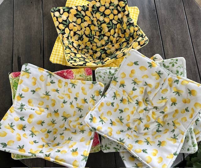 All Things Redefined - Wholesale Oven mitt/pot holder - Bowl Cozy - Microwave Safe! Fruits & Veggies0