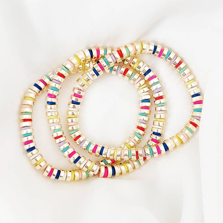 Golden Rainbow Bracelet for wholesale by Wrapped. By Sav