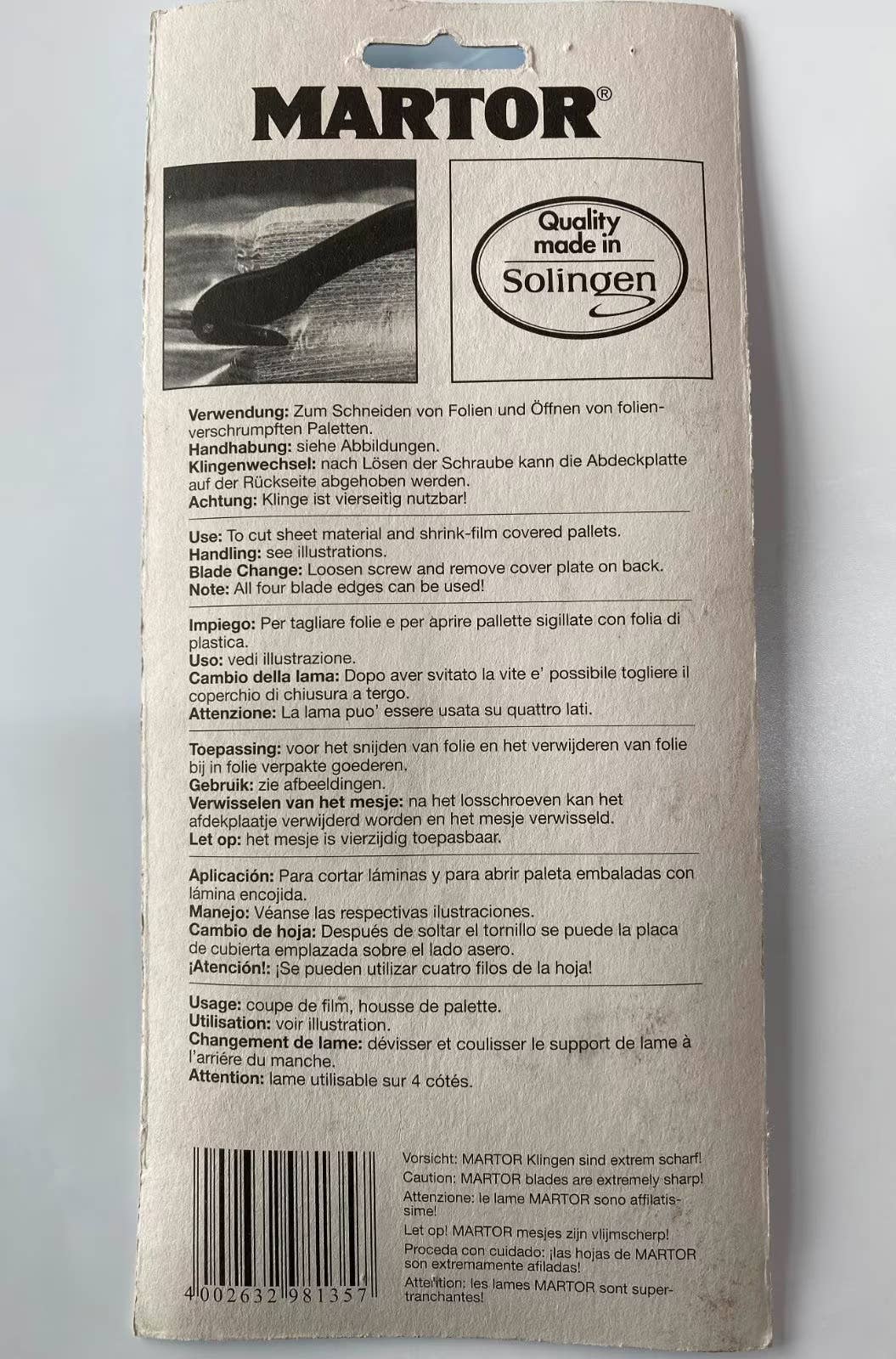 Salzmann Restwaren GmbH – Ferramenta/gadget de cozinha por atacado – Martor-Folex N.º 98135 Cortador de Folhas3