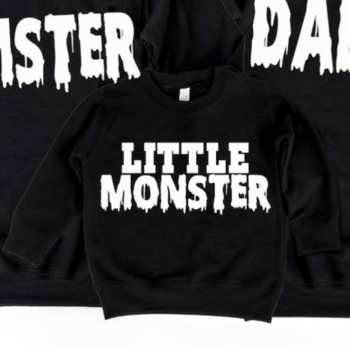 Little Monster Crew Sweatshirt for wholesale by Peach Closet