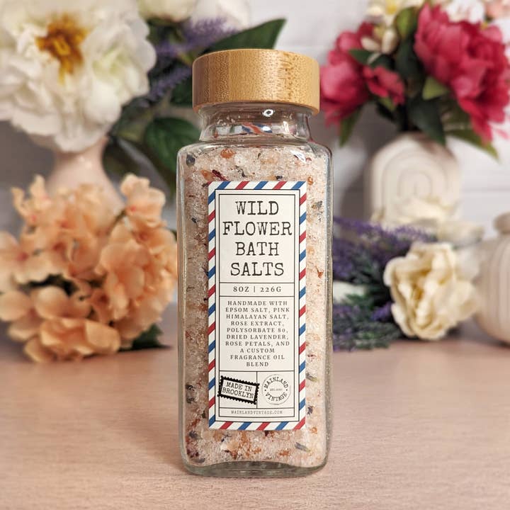 Mainland Vintage - Wholesale Bath Salts - Wildflower Bath Salts - Pink Himalayan & Epsom Salts3
