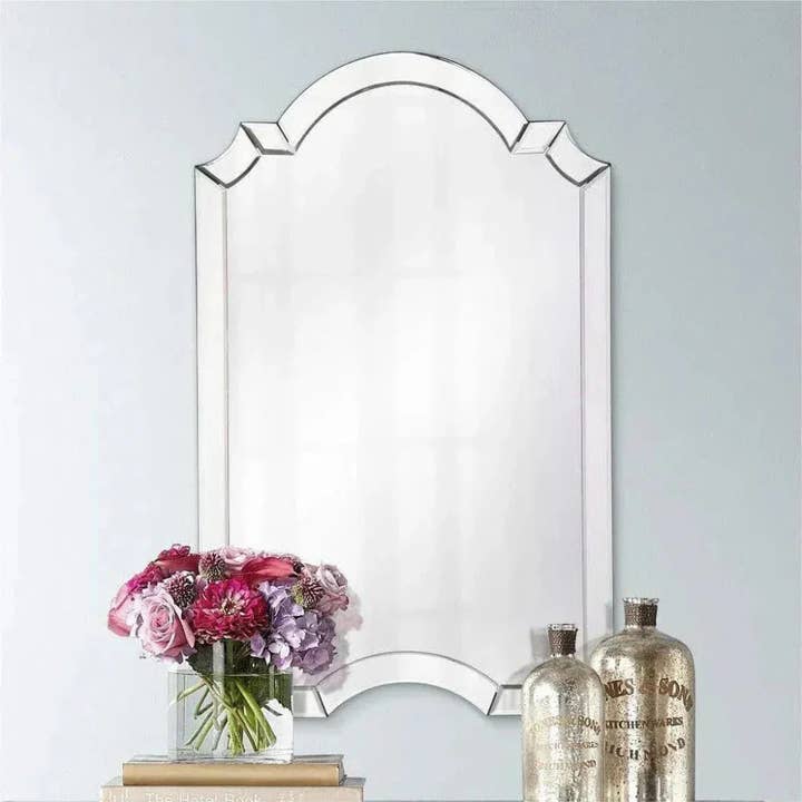 LOOMLAN - Vente Miroir mural - Miroir mural rectangulaire transparent Emerson de 33 po1
