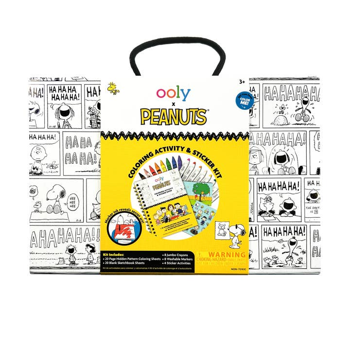 OOLY x Peanuts: Coloring Activity & Sticker Kit for wholesale by OOLY