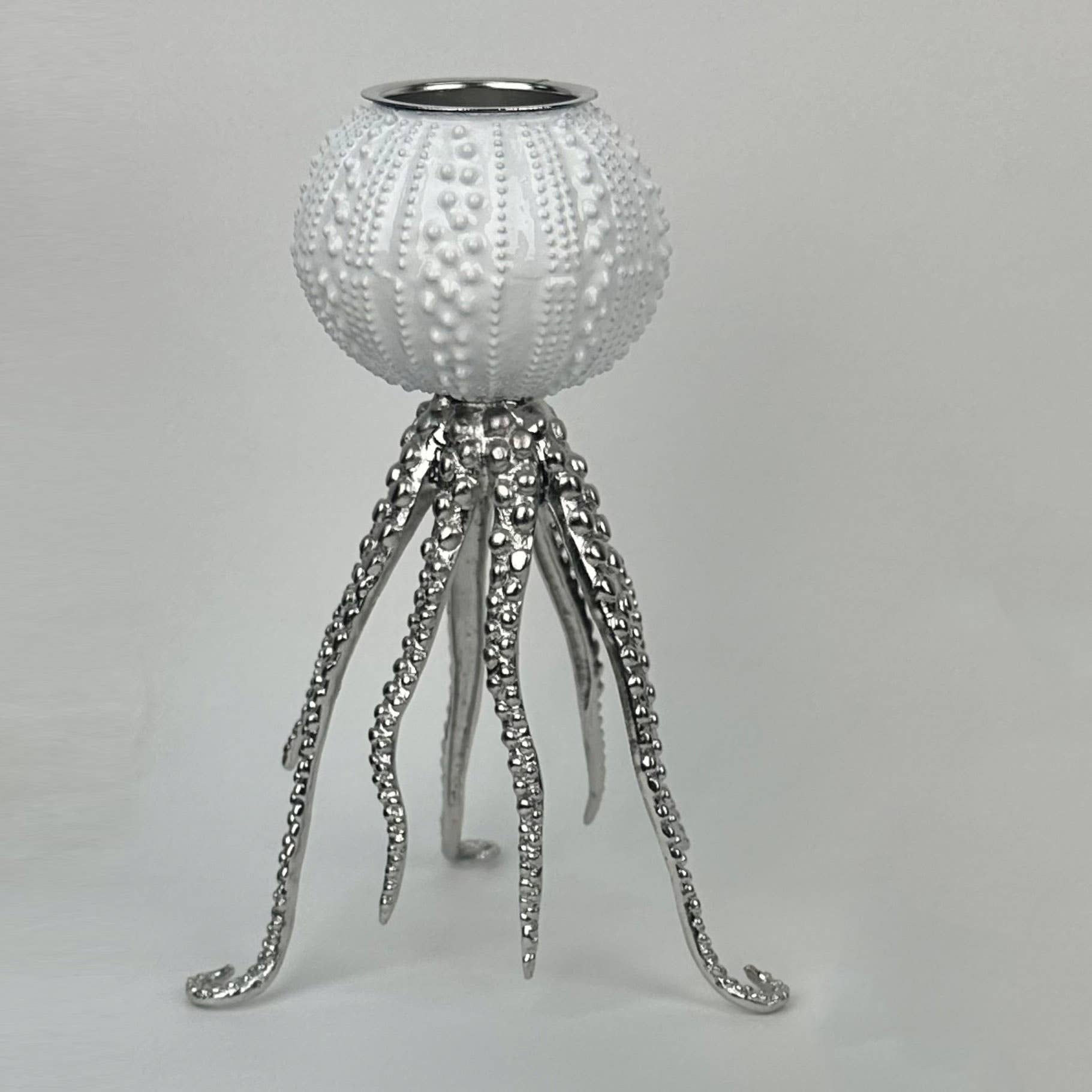 Modern Coastal by Contrast Inc. - Vendita all'ingrosso Portacandele - Portacandele a forma di medusa in metallo1