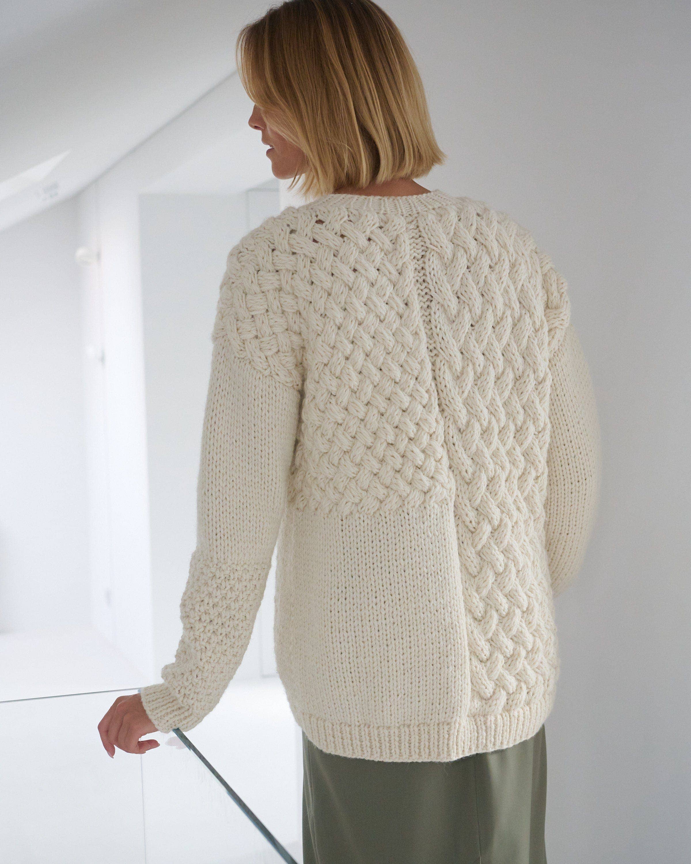 Beige Heartbreaker: Sea Salt Alpaca & Wool Sweater for wholesale on Faire4