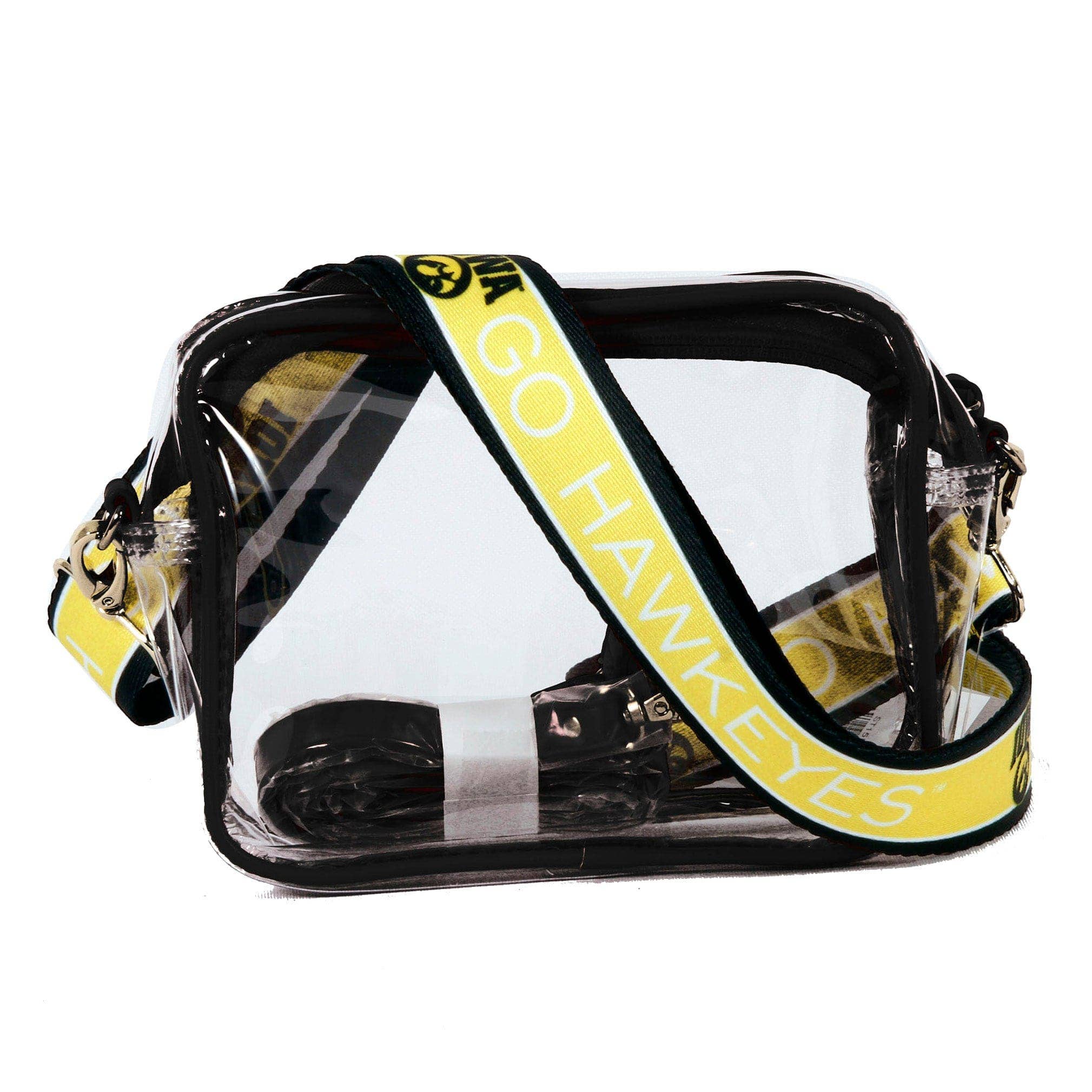 Desden - Wholesale Crossbody Bag - Women's - Bridget Clear Purse with Patterned Shoulder Straps - Iowa0