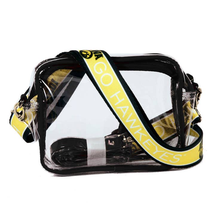 Desden - Wholesale Crossbody Bag - Women's - Bridget Clear Purse with Patterned Shoulder Straps - Iowa