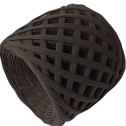 CHOKLADBRUN färg t-shirtgarn, 100-110m, redo att skickas för wholesale av LEANNA YARNS