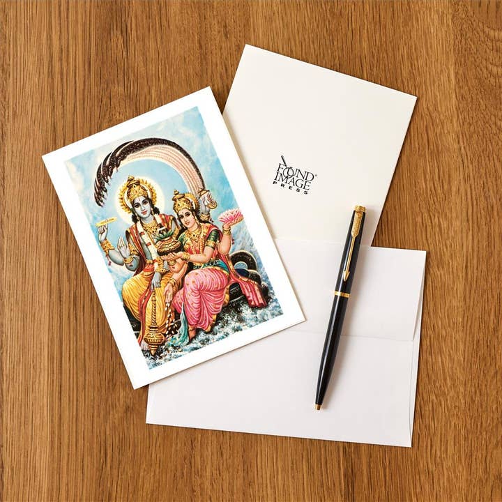 Found Image Press - Wholesale Stationery/Notecard Set - Greeting Card FG-410 Vishnu and Lakshmi1