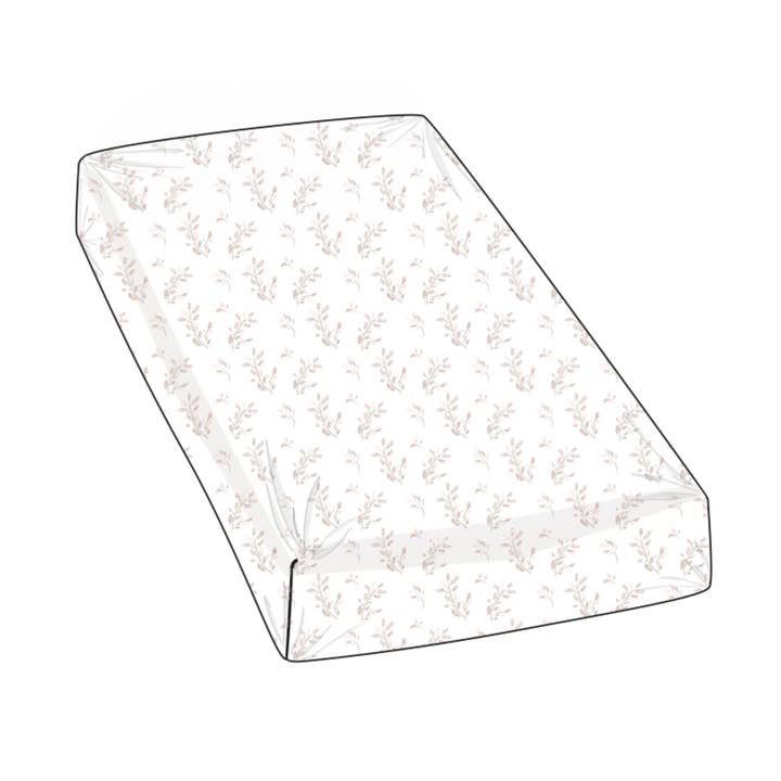 BASSINET SHEET / CHANGING PAD COVER - STEM BLOSSOMS for wholesale by Pimalu