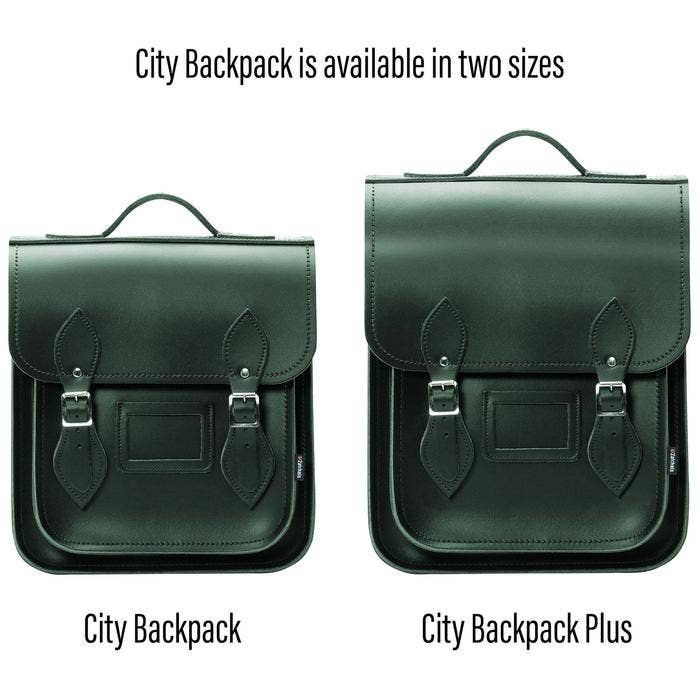 Zatchels – wholesale Backpack – Women's – Handmade Leather City Backpack - Ivy Green - Small6