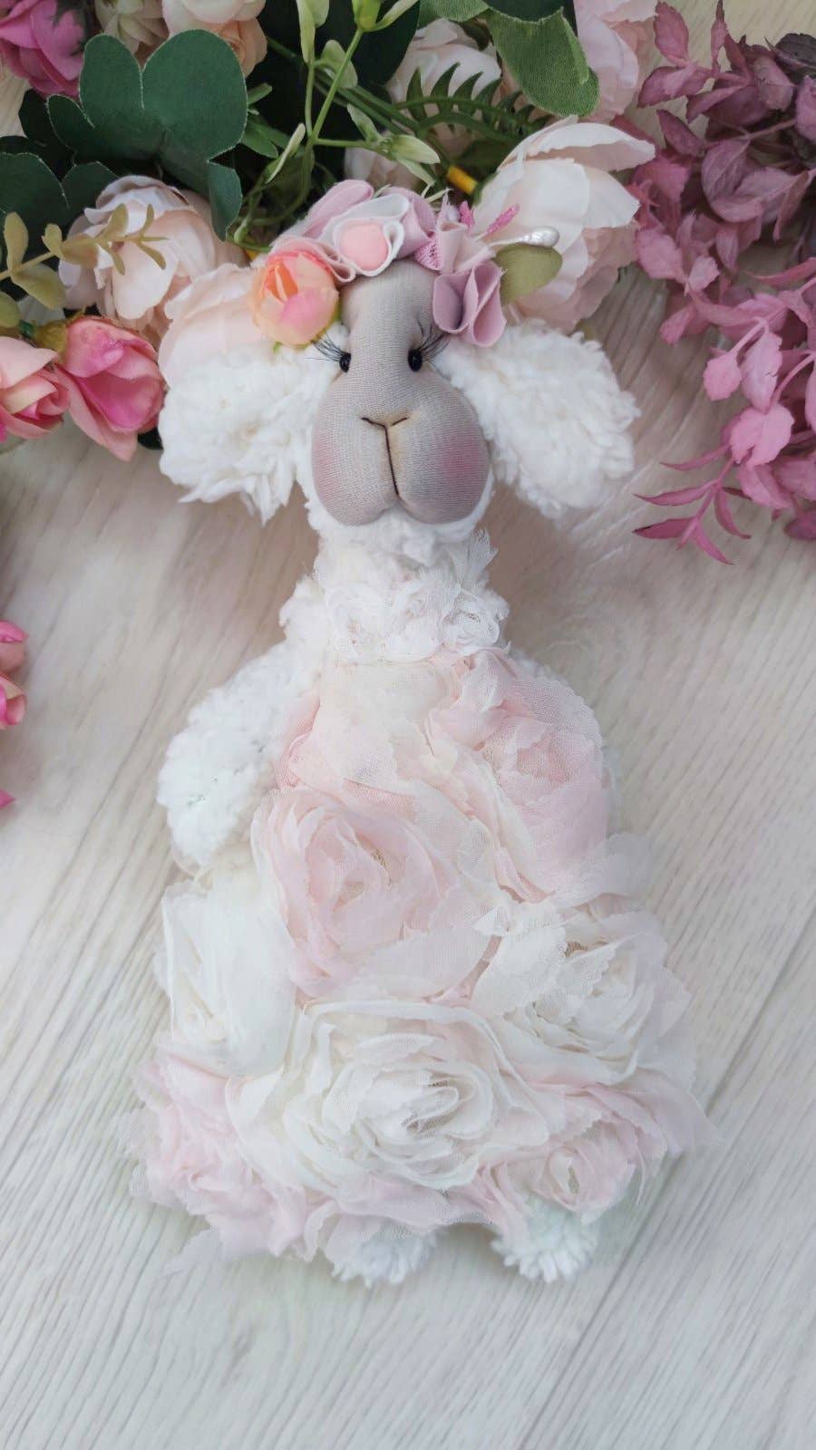 ChernikovaNataliya – Engroshandel Plyslegetøj - Børn og baby – håndlavet lam, plys lam, udstoppet dyr, lam baby shower2