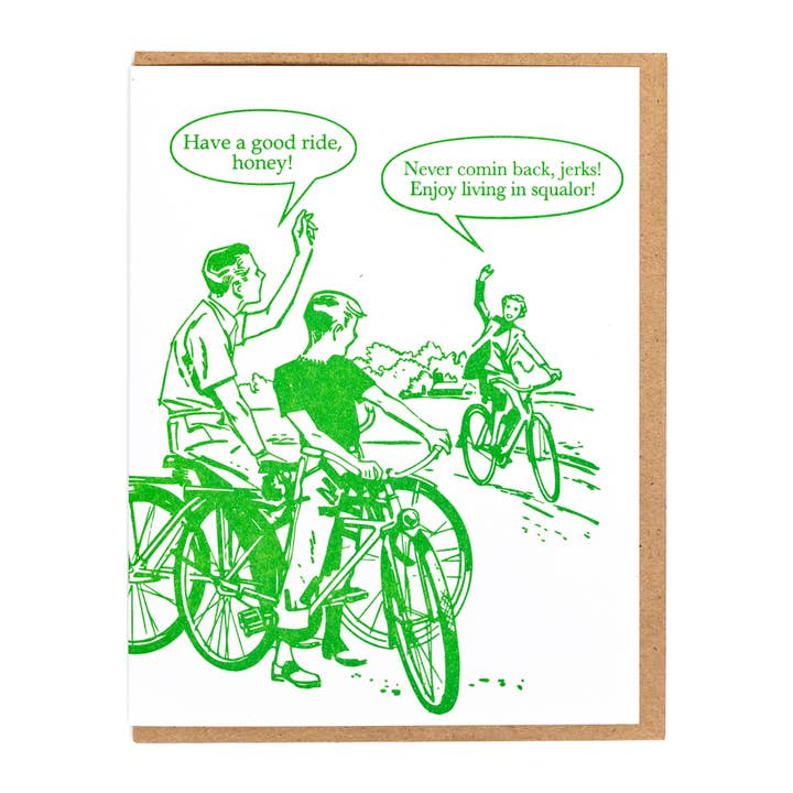 Cartão de felicitações Enjoy Squalor por atacado de Lady Pilot Letterpress