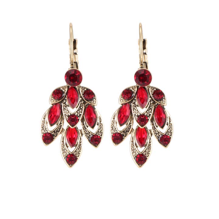 Blossom bijoux - Wholesale Dangle Earrings - 19AHBOMH010 Rhinestone Sleeper Earrings2