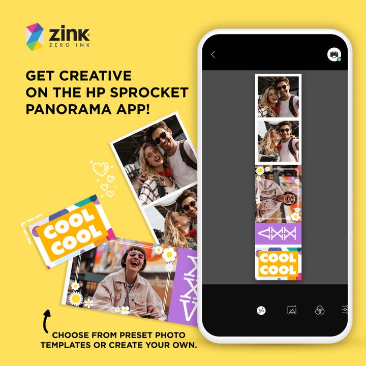 HP - Wholesale Craft Supplies - Sprocket Panorama 16.4' (5 Meter) Zink Paper Roll4