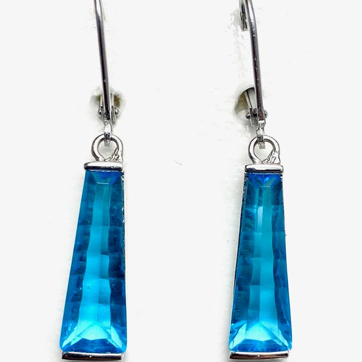 Classic Mt St Helens Helenite Starburst Silver Earrings for wholesale by Twan Kee Jewelry