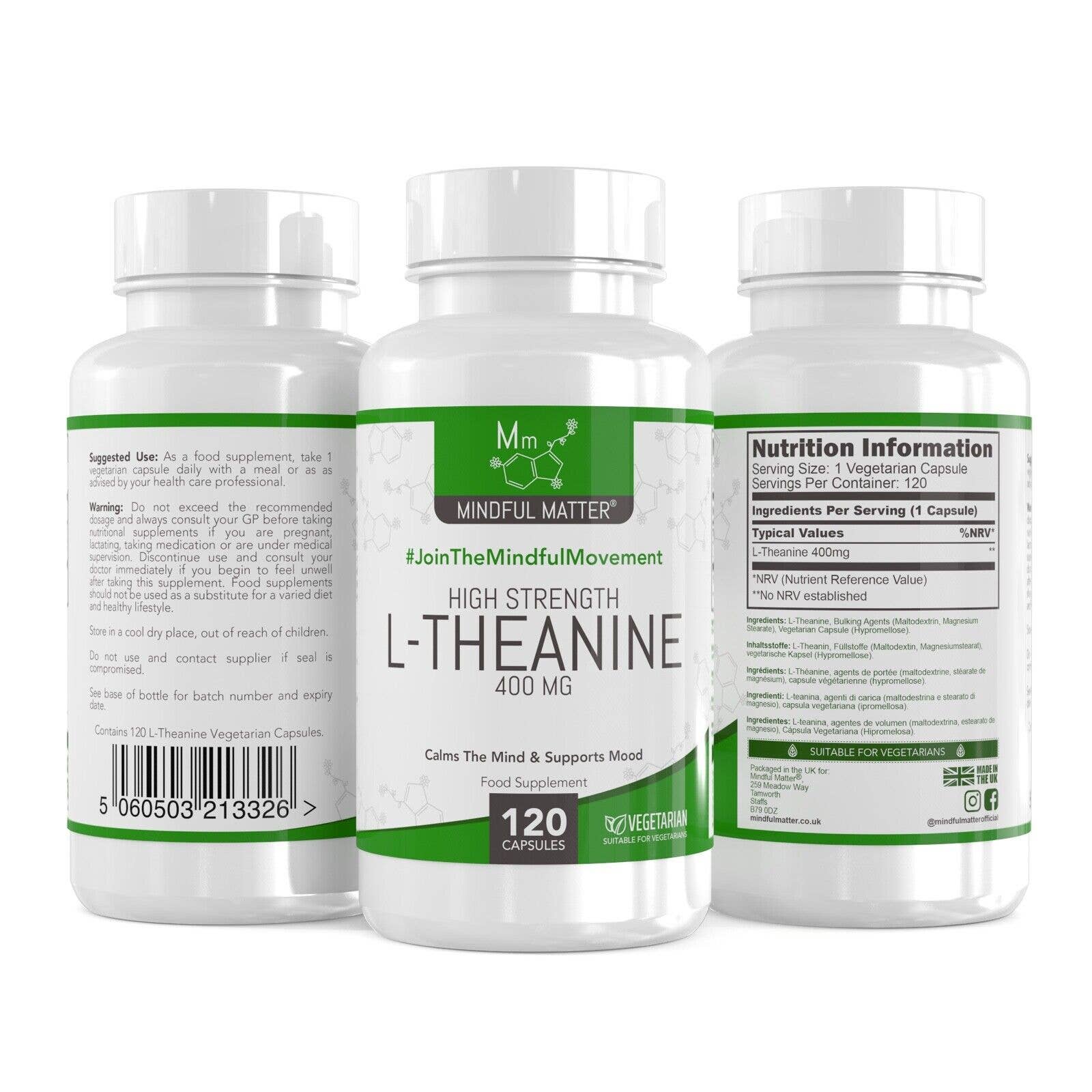 Focus Supplements - Wholesale Oral supplement/vitamin - L-Theanine From Green Tea Extract (400mg) 120 Capsules1