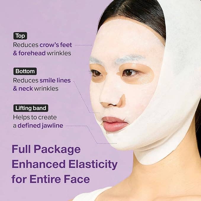 Glowiss - Wholesale Skincare Face Mask - NUMBUZIN No.9 NAD+ BIO Lifting-sil Full Face Mask 4 Sheets+Lifting Band2