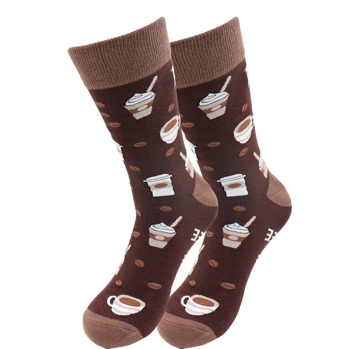 Casual Designer Socks - Coffee - for Men and Women for wholesale by Real Sic