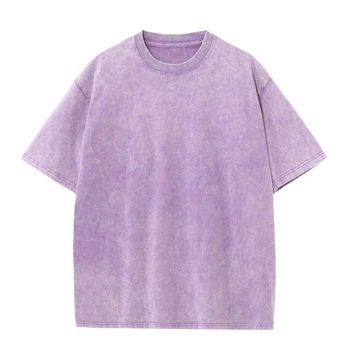 Sweetkama - Wholesale T-Shirt - Women's - Ladies Washed Distressed Dropped Shoulder T-shirt XH230