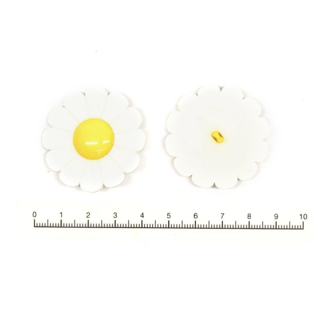 LA DROGUERIE - Wholesale Drukknoop/naaiknoop - "Pâquerette" knop 40 mm1