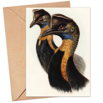 Cassowary Card for wholesale by ikonink