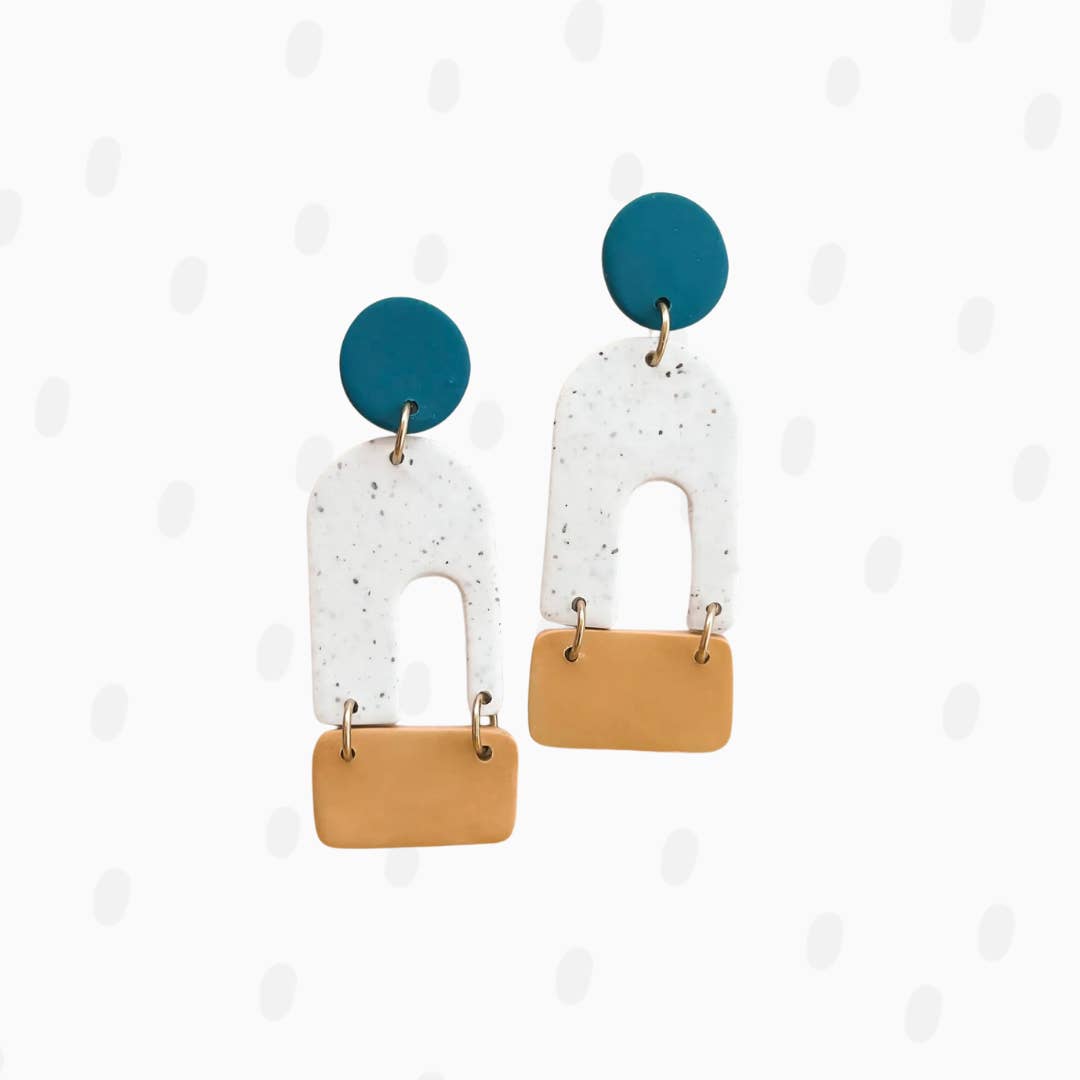 Pieces of Blonde - Wholesale Dangle Earrings - Polymer Clay Earring - Final Stop