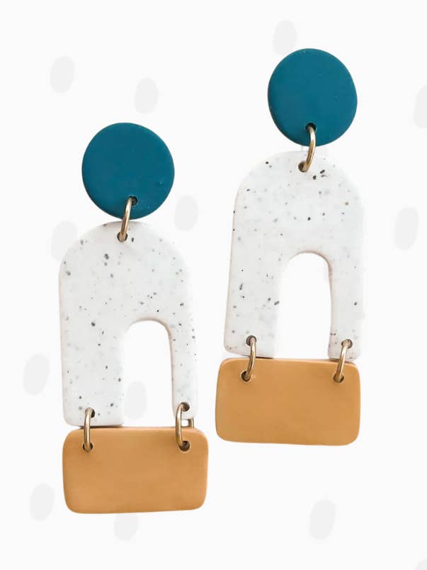 Pendiente de arcilla polimérica - Final Stop para venta al por mayor de Pieces of Blonde