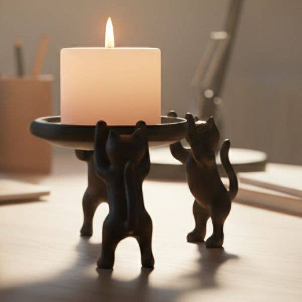 Original Source - Wholesale Candle Holder - 3 Cat Candle Holder2