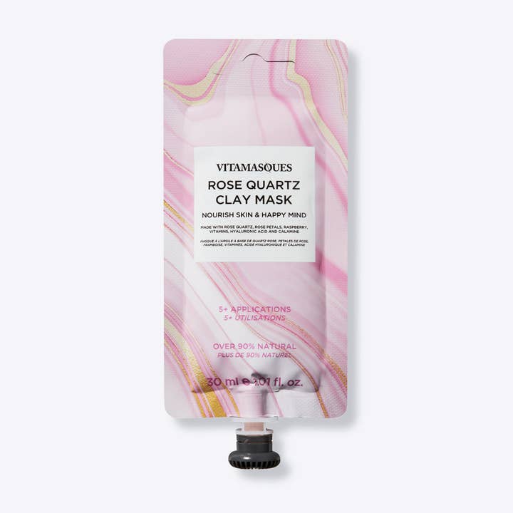 Vitamasques US – wholesale Skincare face mask – Rose Quartz Clay Mud Mask3