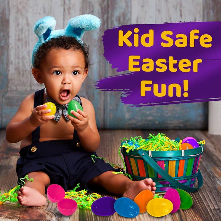 Stargo Brands Llc – wholesale Party gift – Easter Eggs 3” Large Plastic Eggs Empty Fillable