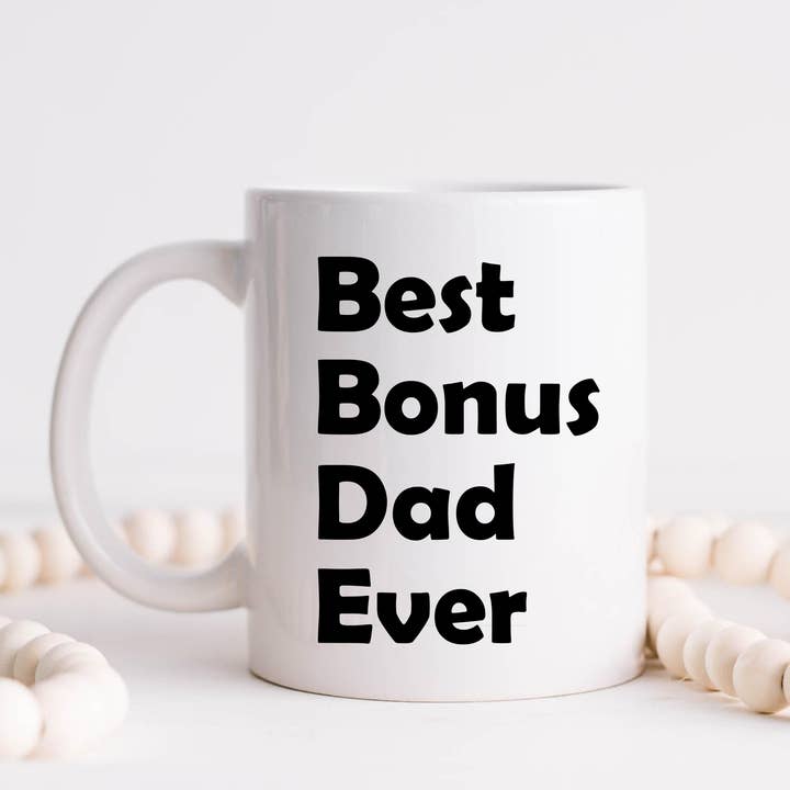 Tasse à café Best Bonus Dad Ever, Tasses pour la fête des pères pour la vente par Hm Mugs