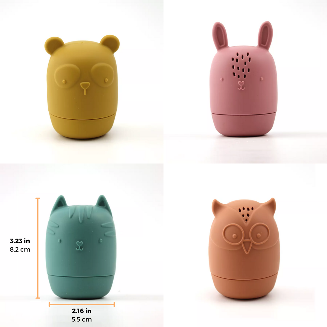 Dreamroo – Engroshandel Badelegetøj - Baby – Sprinkler Dyrebadelegetøj - 4-delt sæt7