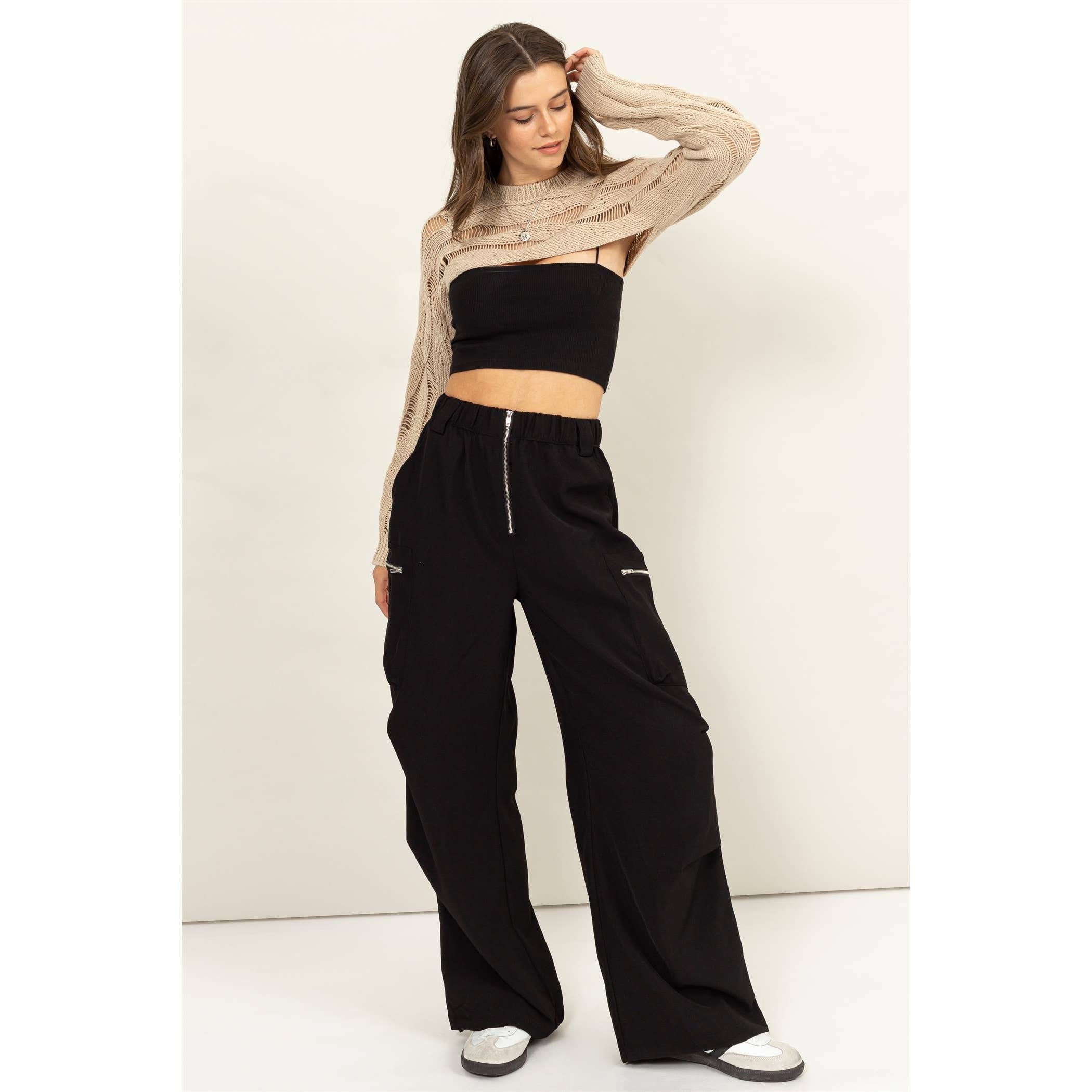 HYFVE - Wholesale Knit Sweater - Women's - Open Knit Shrug Sweater7