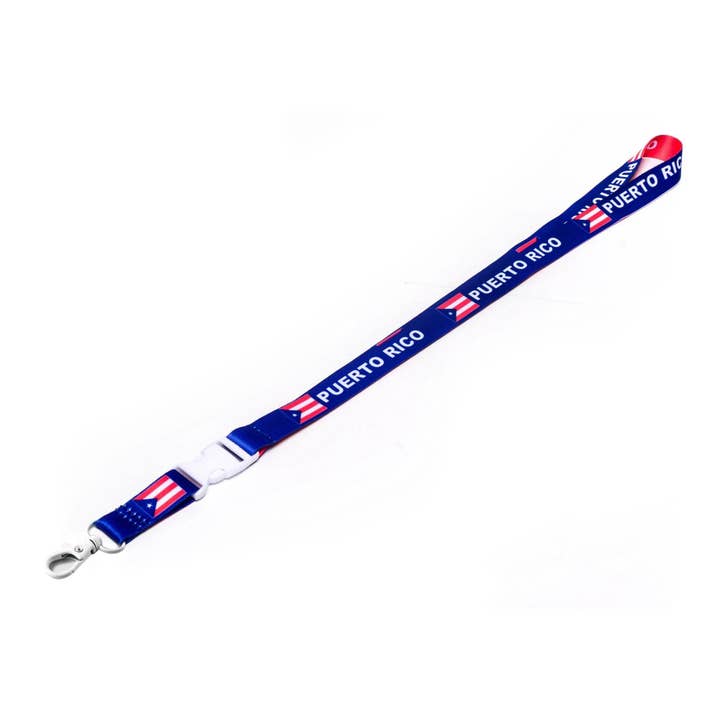 Eastex - Wholesale Lanyard - Unisex - Puerto Rico Red Blue Lanyard/Keychain Wholesale